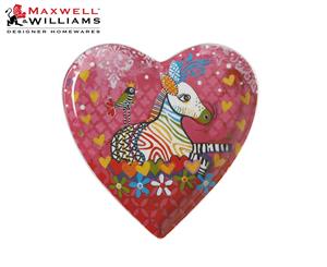 Maxwell & Williams Donna Sharam Love Hearts Zig Zag Zeb Heart Plate 15.5cm Multicolour