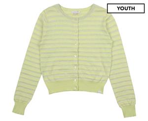 Mer Du Nord Girls' Cardigan - Light Green