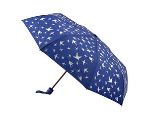 Mini Maxi Manual Umbrella Royal Blue Birds