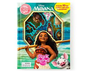 Moana Stuck On Stories Storybook & Playset