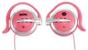 Moki Clip-on Earphones - Pink