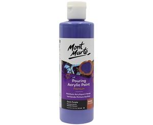 Mont Marte Acrylic Pouring Paint 240ml Bottle - Dark Purple