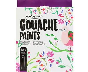 Mont Marte Paint Set - Gouache Paint 18pc x 12ml