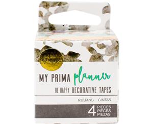 My Prima Planner Decorative Tape 4/Pkg-Be Happy