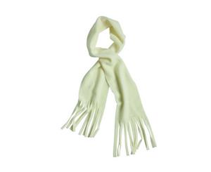 Myrtle Beach Adults Unisex Fringe Fleece Scarf (Off White) - FU860