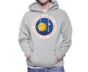 NASA Seal Insignia Men's Hooded Sweatshirt - Heather Grey
