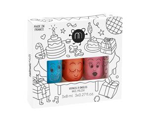 Nailmatic  Kids Nail Polish Gift Box (3 pcs) - Party