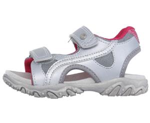 Naturino Girls' Velcro Sandals - Silver