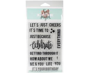 Neat & Tangled Clear Stamps 4&quotX6"-Celebrate