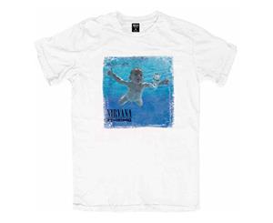 Nirvana Nevermind Album White Tee T-Shirt