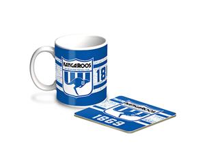 North Melbourne Kangaroos AFL First 18 Ceramic Cup and Coaster Gift Set