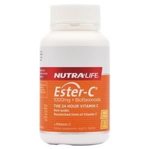 Nutra-Life Ester C 1000mg + Bioflavonoids 100 Tablets