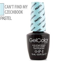 OPI GelColor Pastel Lacquer - Can't Find My Czechbook