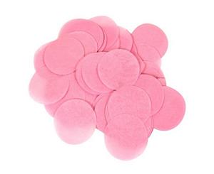 Oaktree Tissue Flame Retardant Round Paper Confetti (Light Pink) - SG14837