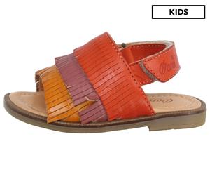 Ocra Girls' Fringe Sandals - Orange