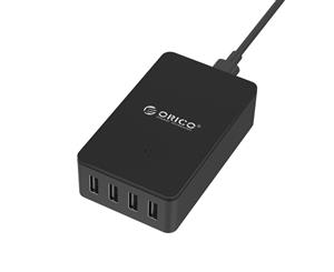 Orico 34W 4-Port Smart Desktop Charger - 4-Port USB Hub - Black