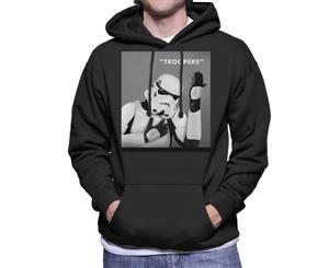 Original Stormtrooper Troopers Heroes Album Cover Parody Men's Hooded Sweatshirt - Black