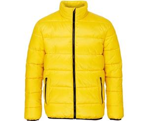 Outdoor Look Mens Cookney Supersoft Padded Quilted Insulated Jacket - BrightYellow/Black
