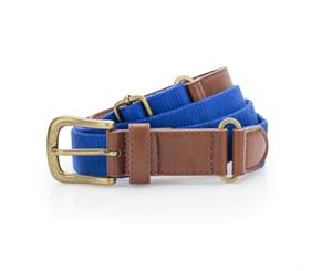 Outdoor Look Womens Faux Leather Canvas Belt - Royal