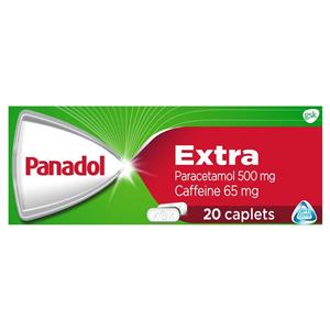 Panadol Extra with Optizorb Paracetamol Pain Relief Caplets 20