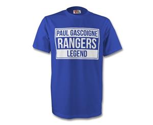 Paul Gascoigne Rangers Legend Tee (blue)