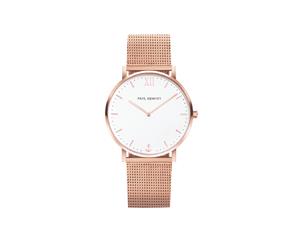 Paul Hewitt Sailor Rose Gold Case Standard White Sand Dial Rose Gold Mesh Strap