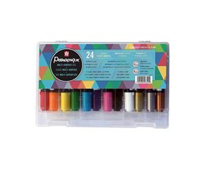 Permapaque Paint Markers Dual Point Gift Set 24 pack - With Reusable Storage Case