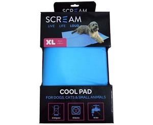 Pet Cool Pad Mat for Dogs & Cats - Blue - X-Large (81cm x 96cm) Scream