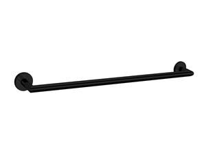 Pin 700mm single towel rail matt black