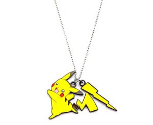 Pokmon Pikachu Lightning Bolt Enamel Pendant with Chain