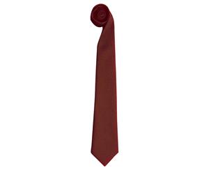 Premier Tie - Men Plain Work Tie (Pack Of 2) (Burgundy) - RW6941