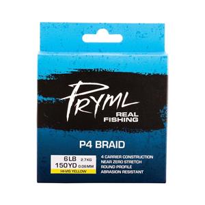 Pryml P4 Yellow Braid Line 300yds