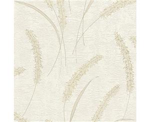 Rasch Selection Relief Glitter Floral Wallpaper Taupe (674019)