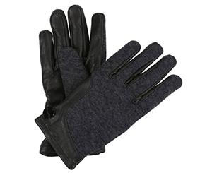 Regatta Womens/Ladies Gelsey Gloves (Black/Ash Grey) - RG3955