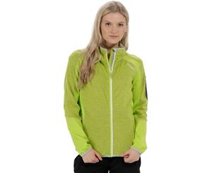 Regatta Womens/Ladies Laney IV Full Zip Marl Knit Fleece Casual Jacket - Lime Zest