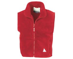 Result Childrens Unisex Anti-Pill Polar-Therm Fleece Bodywarmer / Gilet (Red) - RW3227