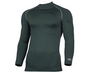 Rhino Mens Thermal Underwear Long Sleeve Base Layer Vest Top (Bottle Green) - RW1276