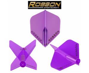 Robson - Plus Moulded - Standard Dart Flights - Purple