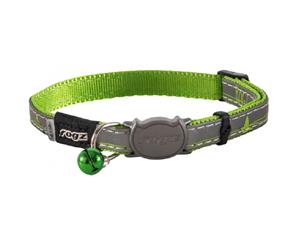 Rogz Nightcat Safeloc Collar Lime Swallow