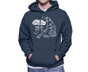 Route 66 Dinner Dancing Cocktail Lounge Men's Hooded Sweatshirt - Navy Blue