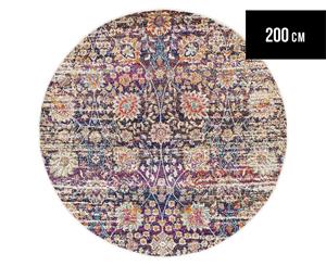 Rug Culture 200x200cm Mirage 360 Round Rug - Multi