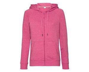 Russell Womens/Ladies Hd Zipped Hood Sweatshirt (Pink Marl) - RW6075