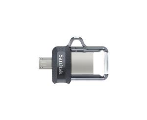 SANDISK OTG ULTRA DUAL USB DRIVE 3.0 FOR ANDRIOD PHONES 128GB 150MB/S SDDD3-128G