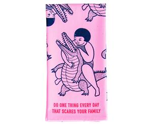 Scares Your Family Tea Towel
