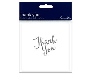 Se Open Thank You Display Packs (6 Pack) (White and Black) - SG13930