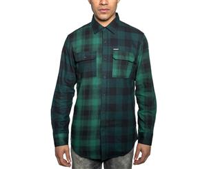 Sean John Mens Long Sleeve Color Block Button-Down Shirt