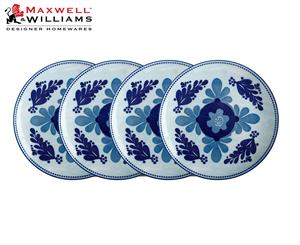 Set of 4 Maxwell & Williams Majolica Side Plate 20cm Sky Blue