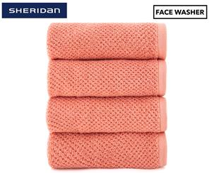 Sheridan Austyn Face Washer 4-Pack - Raw Sienna