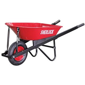 Sherlock 80L Steel Tray Garden Wheelbarrow