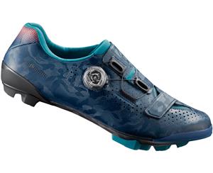 Shimano RX800 Womens SPD Gravel Racing Bike Shoes Navy